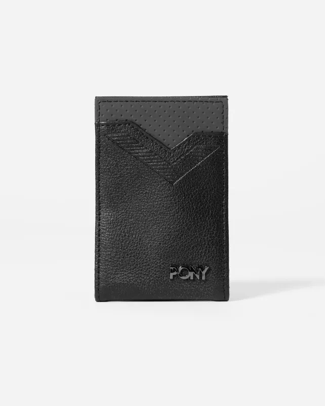 GIL TWO FOLD BLACK WALLET WITH MAGNETIC made by Pony