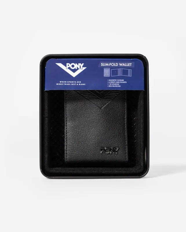 FRIED TRIFOLD BLACK WALLET made by Pony