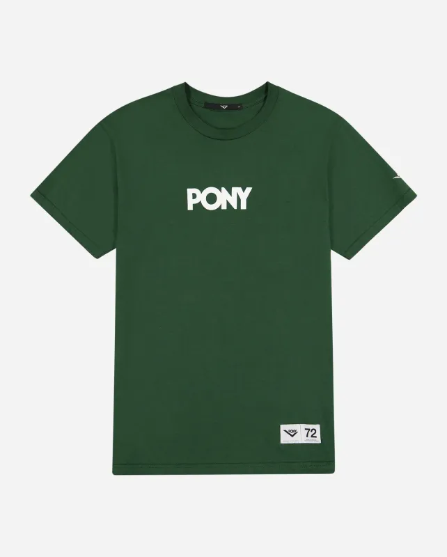 GREEN CLASSICS WORDMARK T-SHIRT made by Pony