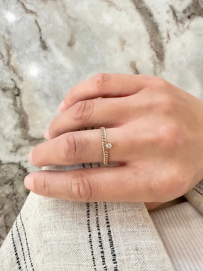 Gem Gourmet Chain Ring sold by POPPY FINCH product image thumbnail 5