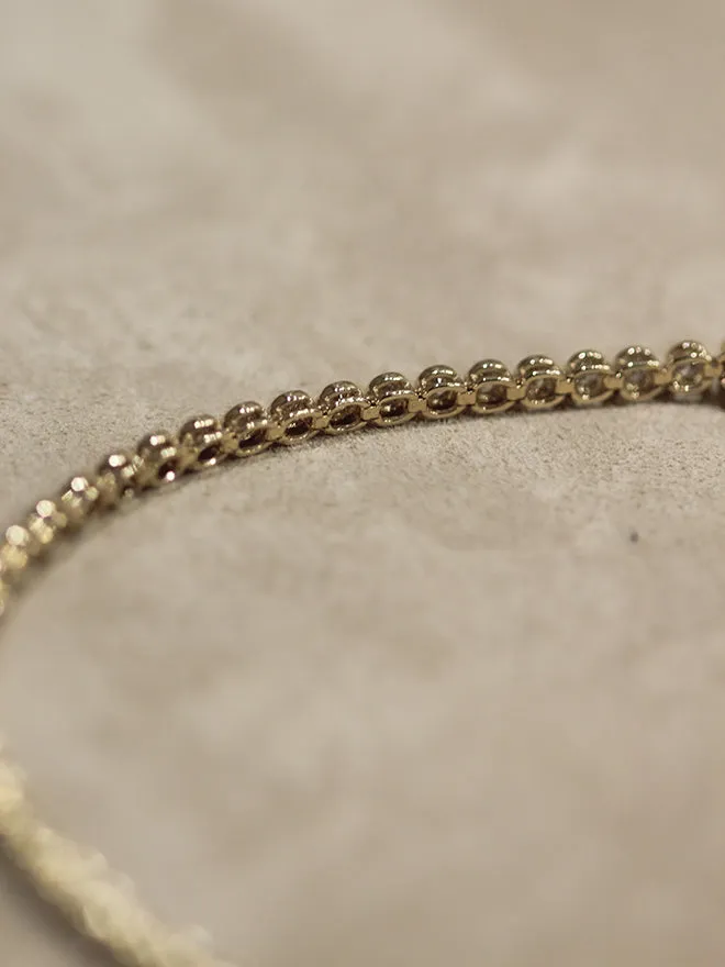 Bezel Lab Diamond Tennis Bracelet Small sold by POPPY FINCH product image thumbnail 5