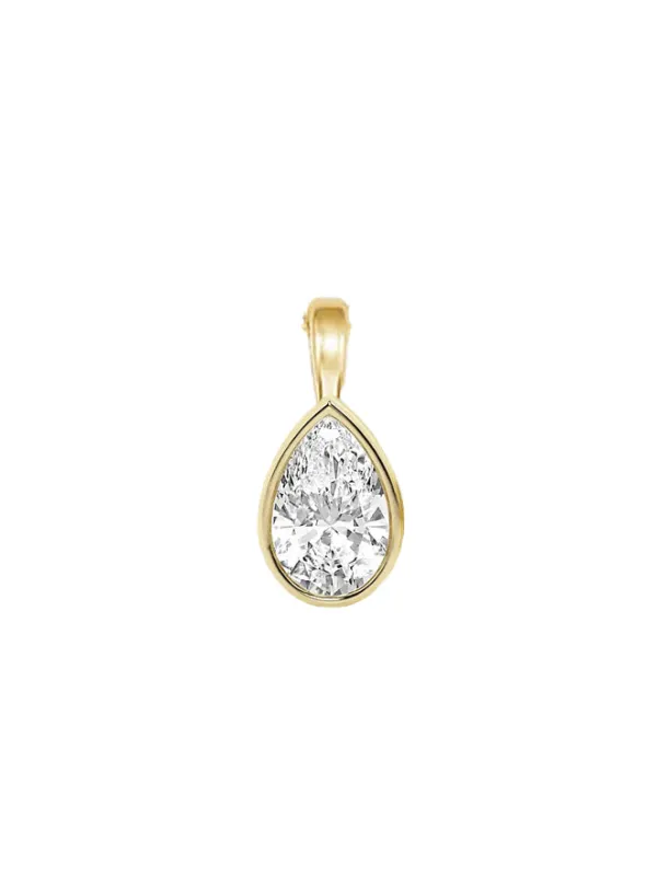 Pear Lab Diamond Pendant sold by POPPY FINCH