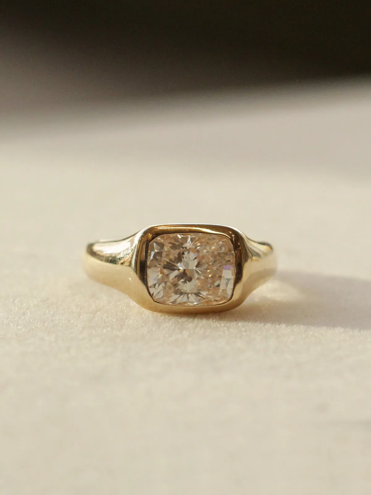 Bela Diamond Signet Ring sold by POPPY FINCH