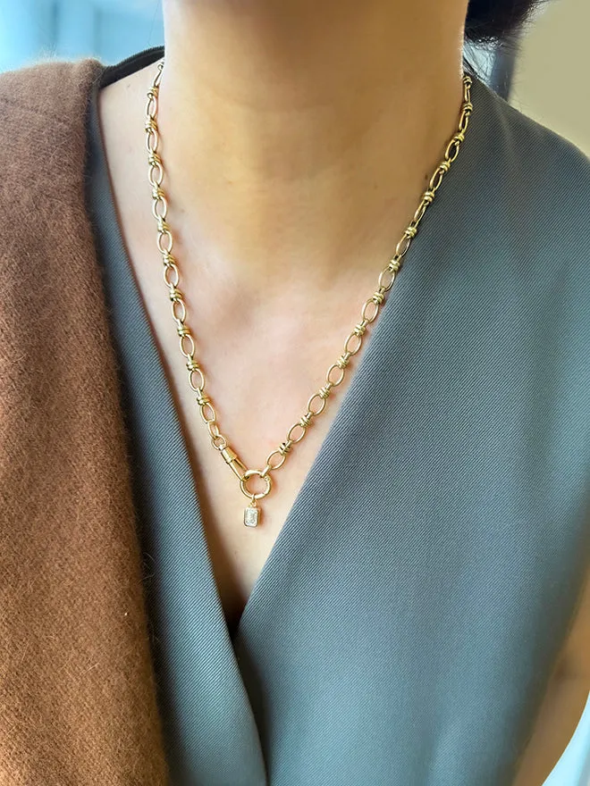 Large Oval Link Chain with Swivel & Charm Clasp sold by POPPY FINCH product image thumbnail 2