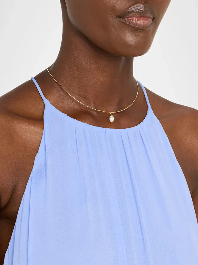 18K Oval Lab Diamond Collar Necklace sold by POPPY FINCH product image thumbnail 2