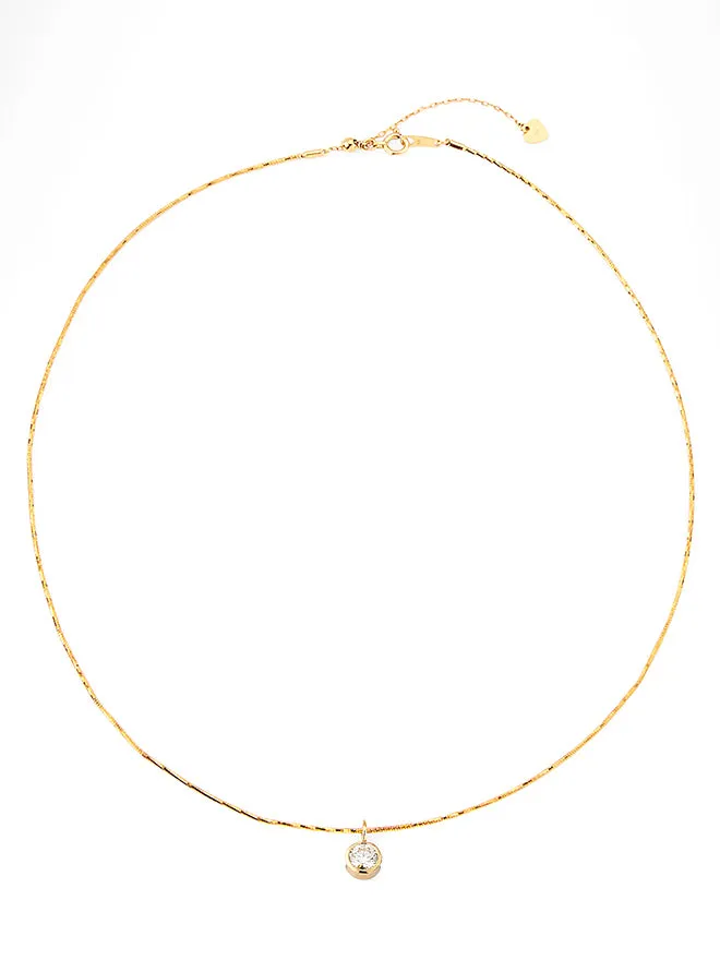 18K Round Lab Diamond Collar Necklace sold by POPPY FINCH