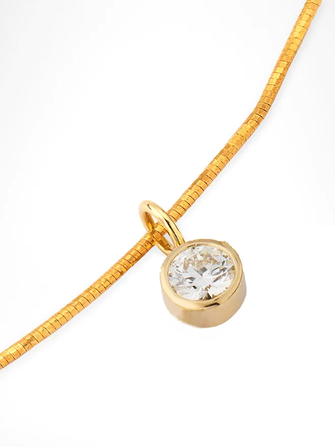 18K Round Lab Diamond Collar Necklace sold by POPPY FINCH product image thumbnail 2