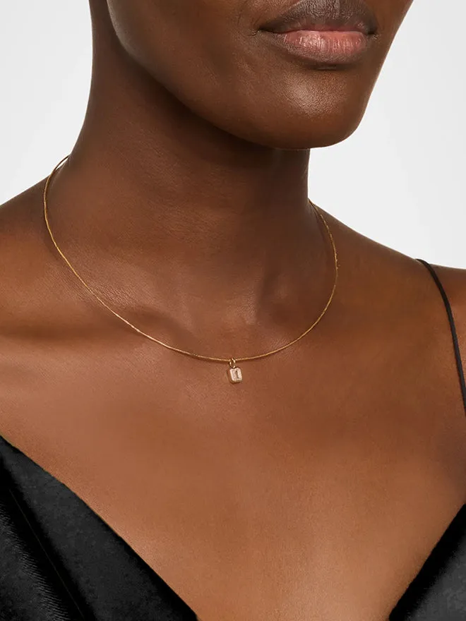 18K Emerald Cut Lab Diamond Collar Necklace sold by POPPY FINCH product image thumbnail 2