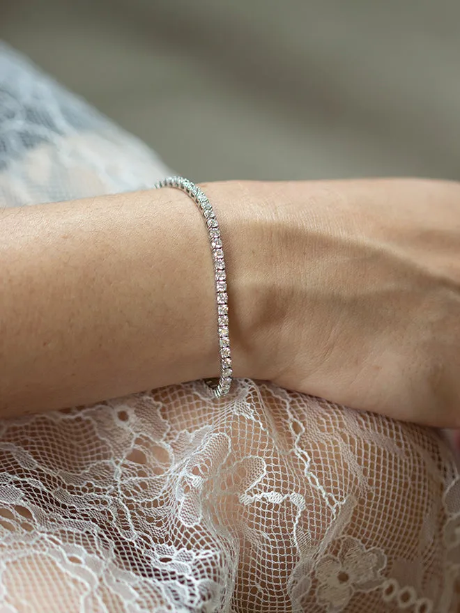 Lab Diamond Tennis Bracelet Large sold by POPPY FINCH product image thumbnail 4