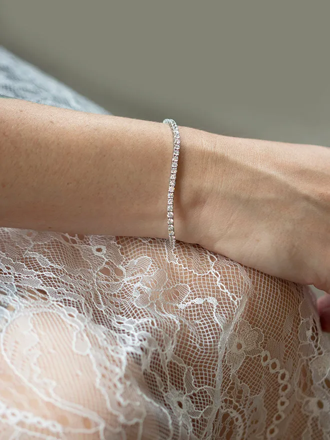 Lab Diamond Tennis Bracelet Large sold by POPPY FINCH product image thumbnail 2