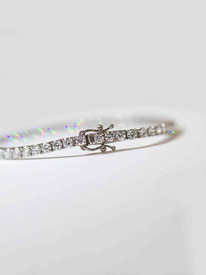 Lab Diamond Tennis Bracelet Large sold by POPPY FINCH product image thumbnail 3