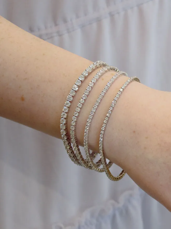 Lab Diamond Tennis Bracelet Small sold by POPPY FINCH product image thumbnail 4