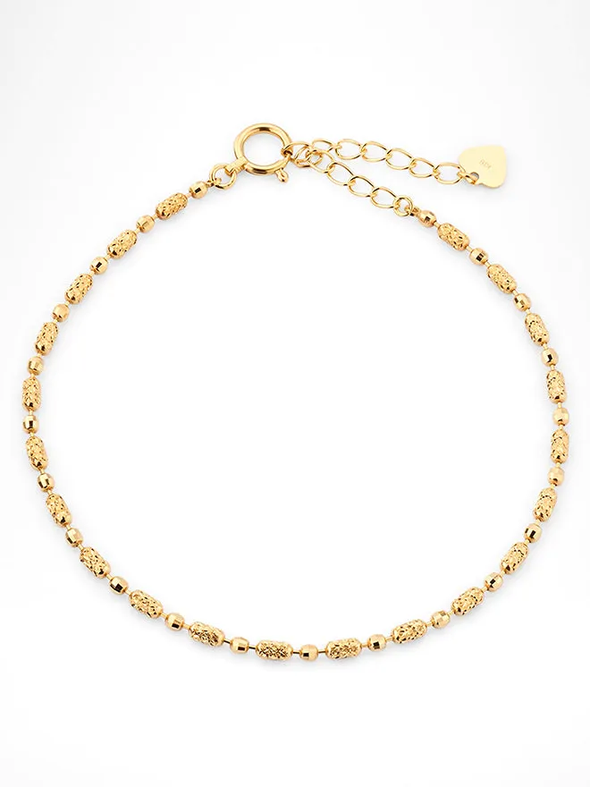 18K Alternate Bead Bracelet sold by POPPY FINCH