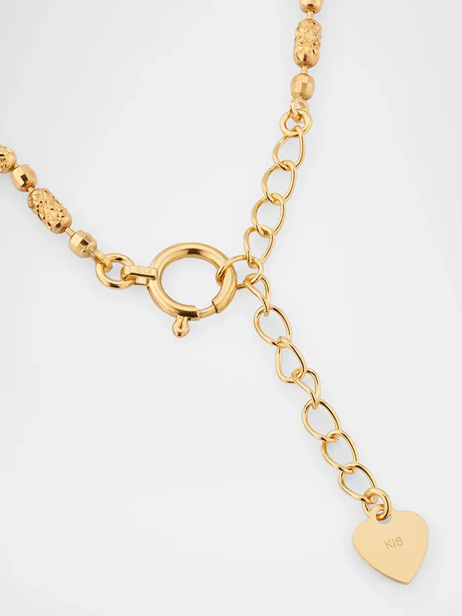 18K Alternate Bead Bracelet sold by POPPY FINCH product image thumbnail 3