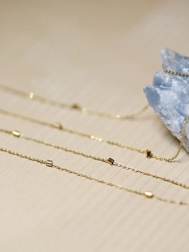 Petite Pearl Bead Necklace sold by POPPY FINCH product image thumbnail 4