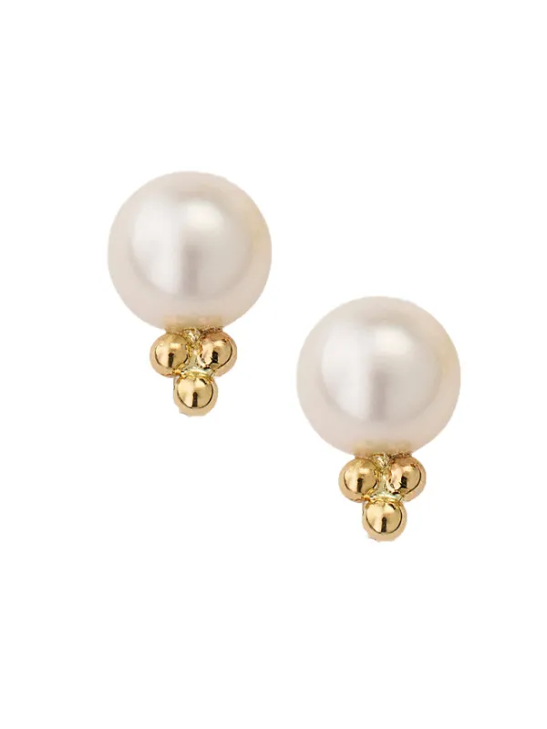 Pearl Bubble Trio Earrings sold by POPPY FINCH