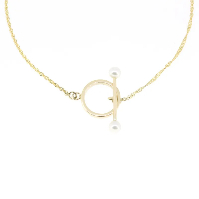 Pearl Toggle Necklace sold by POPPY FINCH