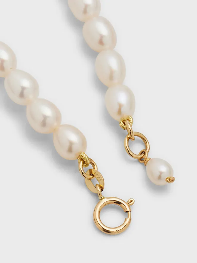 Pearl Gold Nugget Bracelet sold by POPPY FINCH product image thumbnail 4