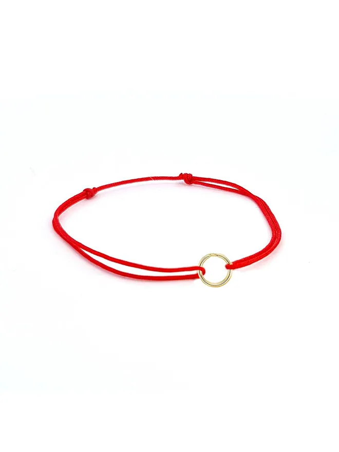 Cord Charm Bracelet Red sold by POPPY FINCH product image thumbnail 3
