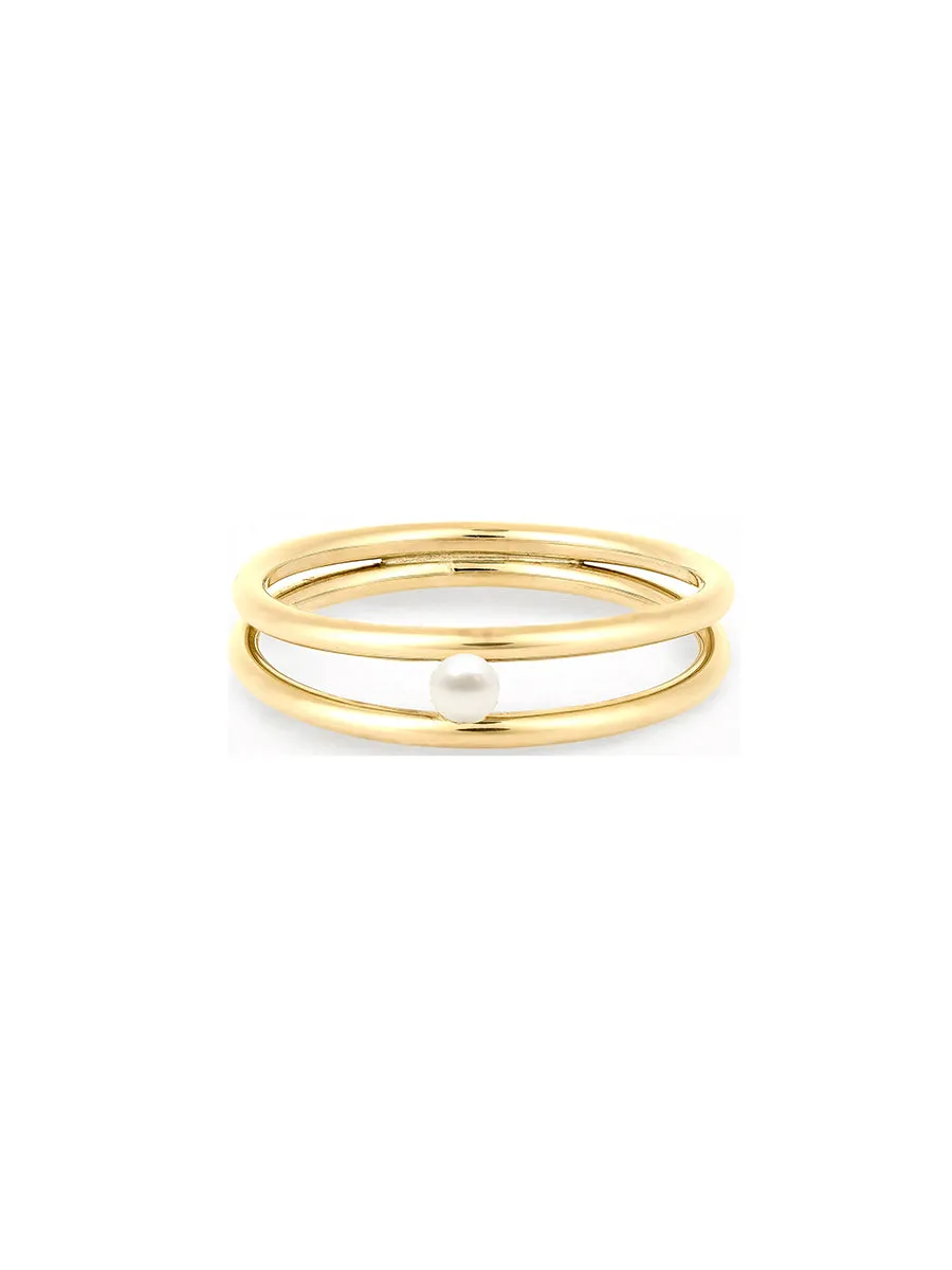 Duo Band Ring sold by POPPY FINCH product image thumbnail 5