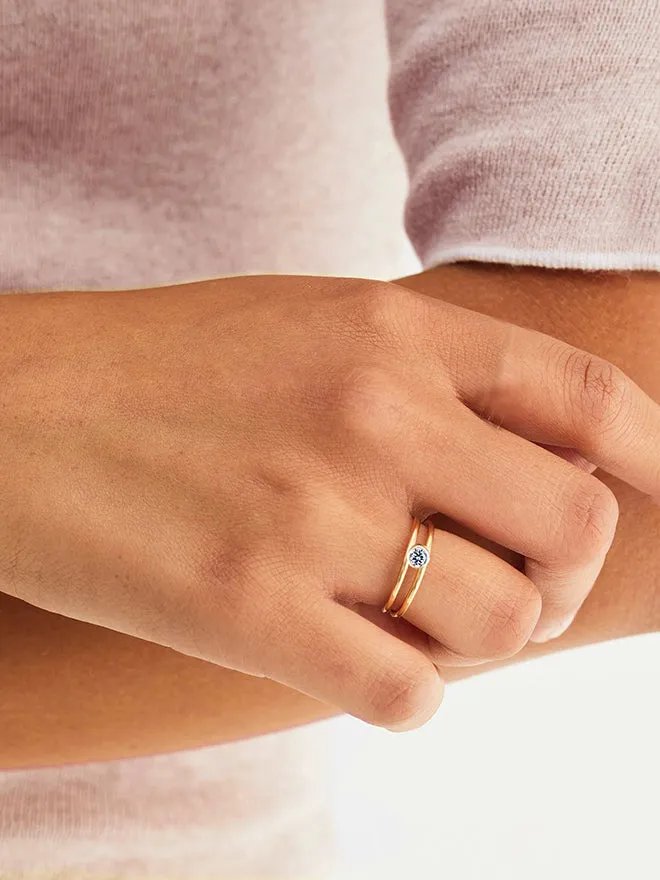 Duo Band Ring sold by POPPY FINCH product image thumbnail 2