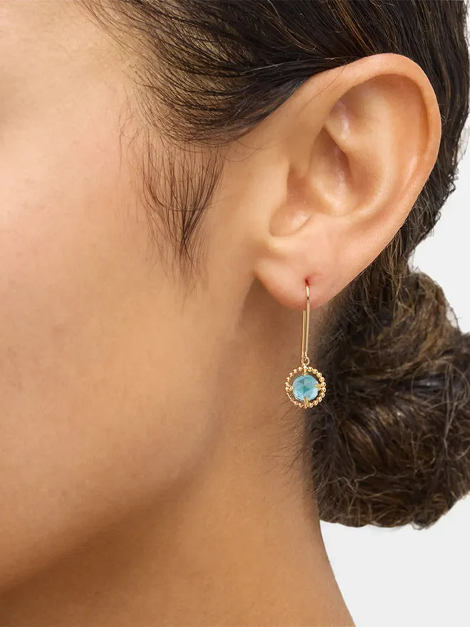 Beaded Gem Hook Earrings sold by POPPY FINCH product image thumbnail 2