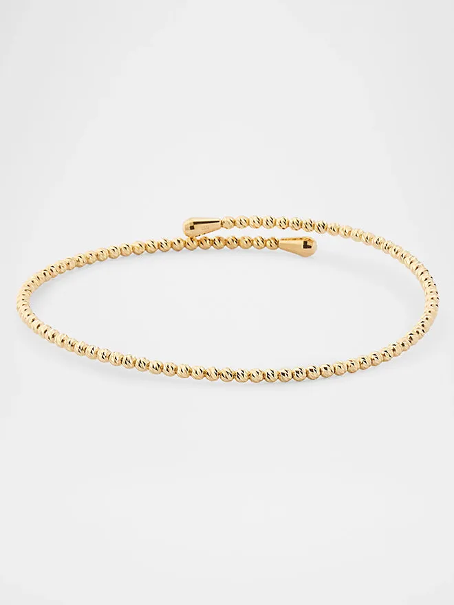 18K Shimmer Bypass Bangle sold by POPPY FINCH product image thumbnail 4