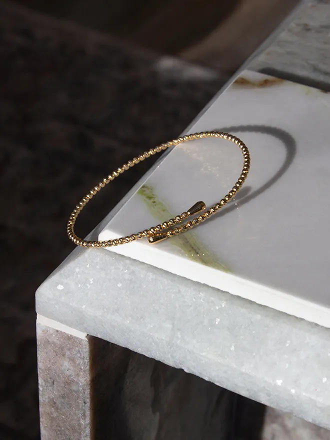 18K Shimmer Bypass Bangle sold by POPPY FINCH product image thumbnail 3