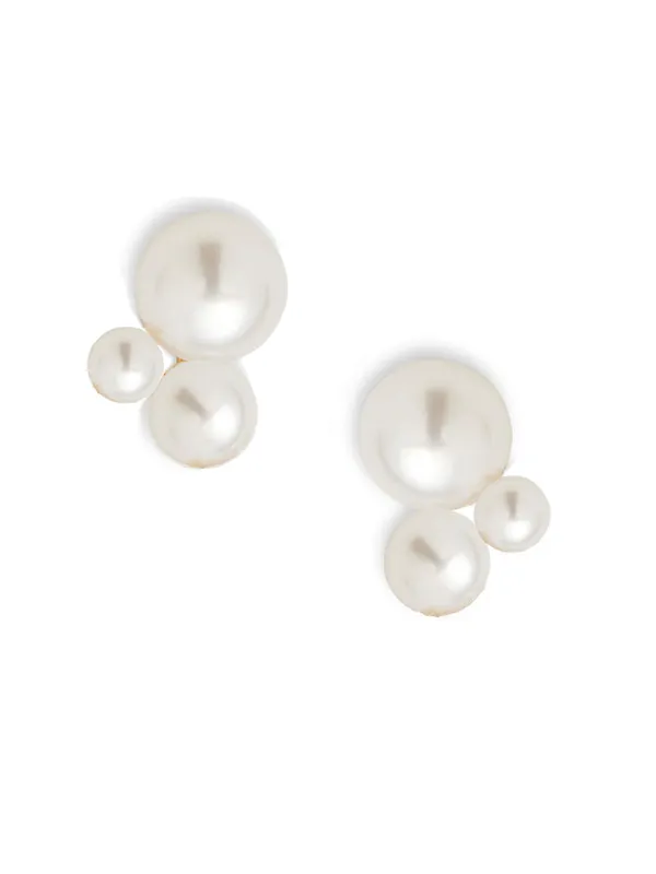 Pearl Cluster Earrings sold by POPPY FINCH