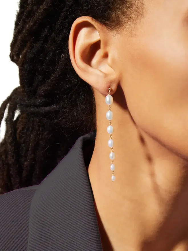 Gradual Keshi Dangle Earrings sold by POPPY FINCH product image thumbnail 2