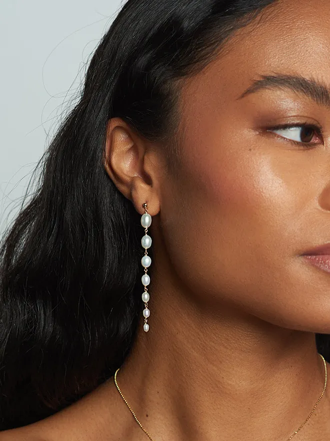 Gradual Keshi Dangle Earrings sold by POPPY FINCH product image thumbnail 3