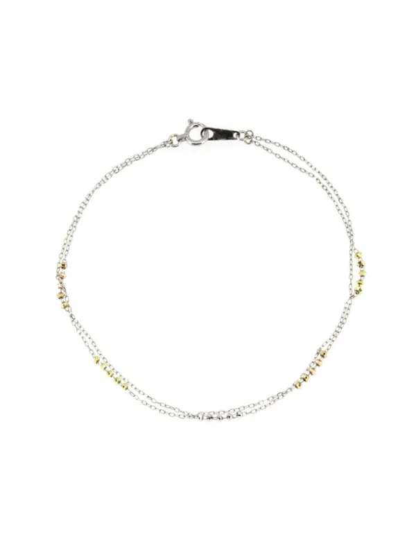 18K Double Shimmer Line Bracelet sold by POPPY FINCH