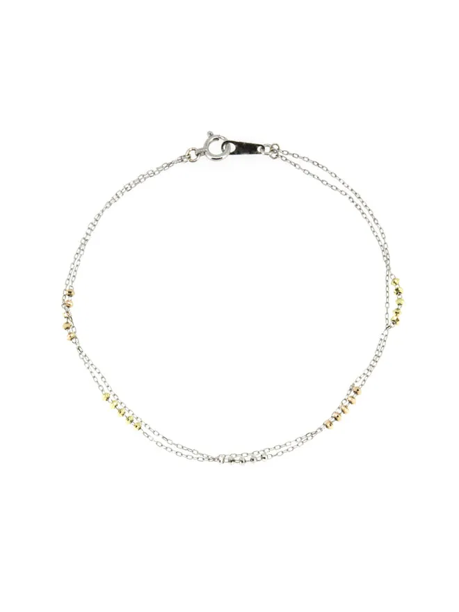 18K Double Shimmer Line Bracelet sold by POPPY FINCH