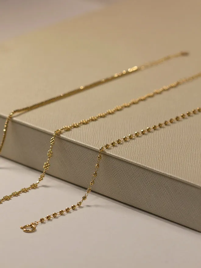 18K Linked Bead Bracelet sold by POPPY FINCH product image thumbnail 3