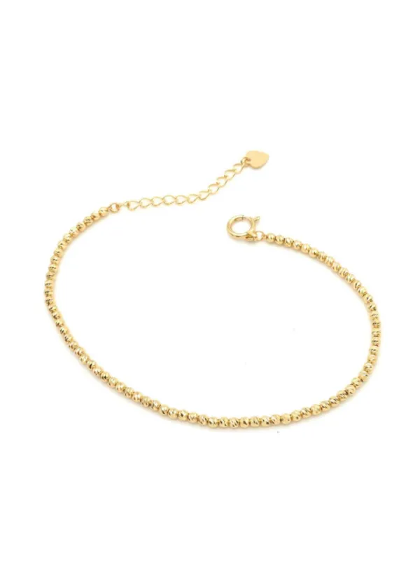 18K Bead All Around Bracelet sold by POPPY FINCH