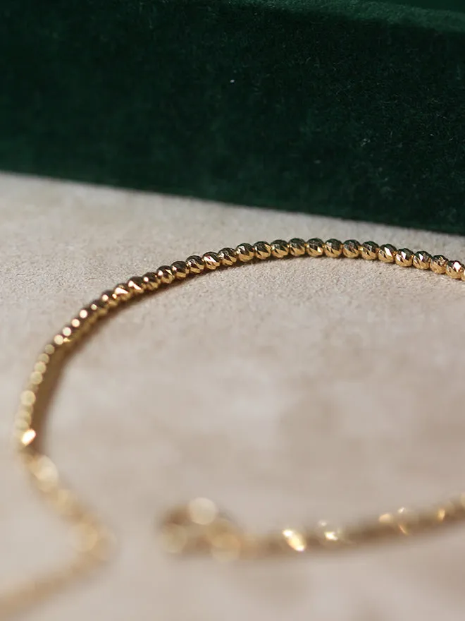 18K Bead All Around Bracelet sold by POPPY FINCH product image thumbnail 3