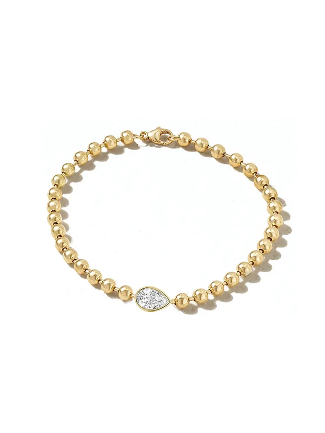 Pear Lab Diamond Ball Chain Bracelet sold by POPPY FINCH