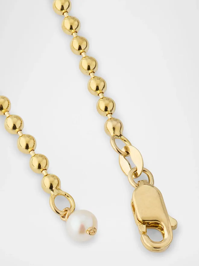 Oval Lab Diamond Ball Chain Bracelet sold by POPPY FINCH product image thumbnail 4