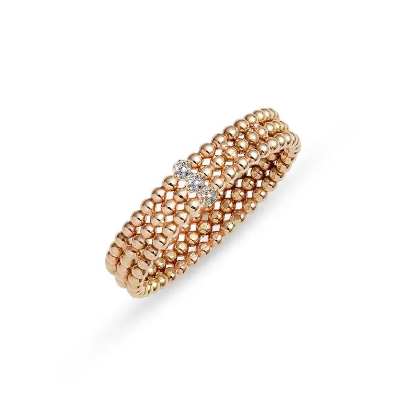 Triple Bead Diamond Ring sold by POPPY FINCH