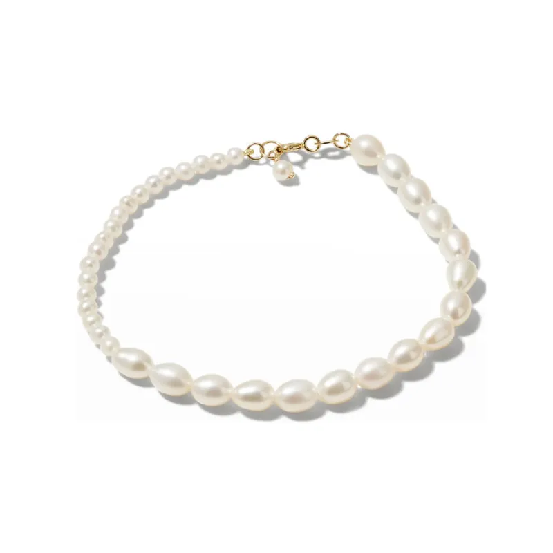 Contrast Pearl Strand Bracelet sold by POPPY FINCH