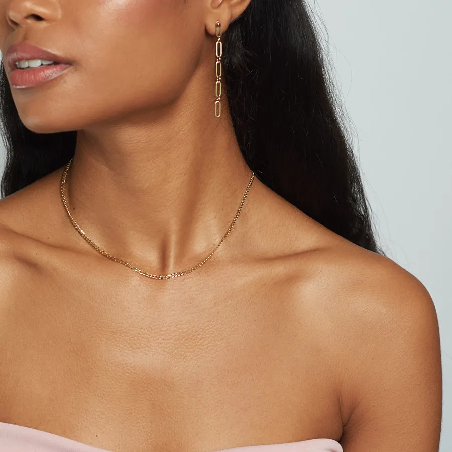 Curb Chain Necklace sold by POPPY FINCH product image thumbnail 2