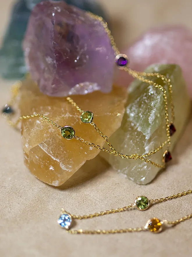 Rainbow Gem Bracelet sold by POPPY FINCH product image thumbnail 4