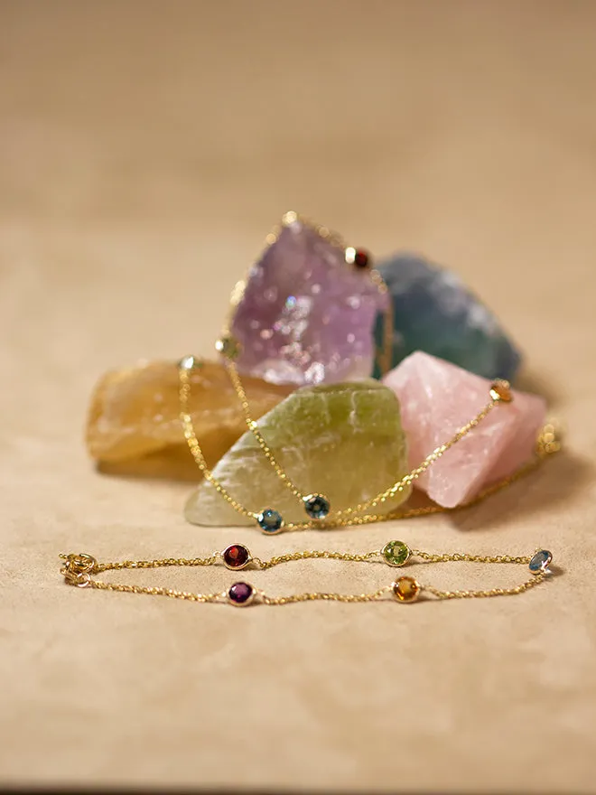 Rainbow Gem Bracelet sold by POPPY FINCH product image thumbnail 2