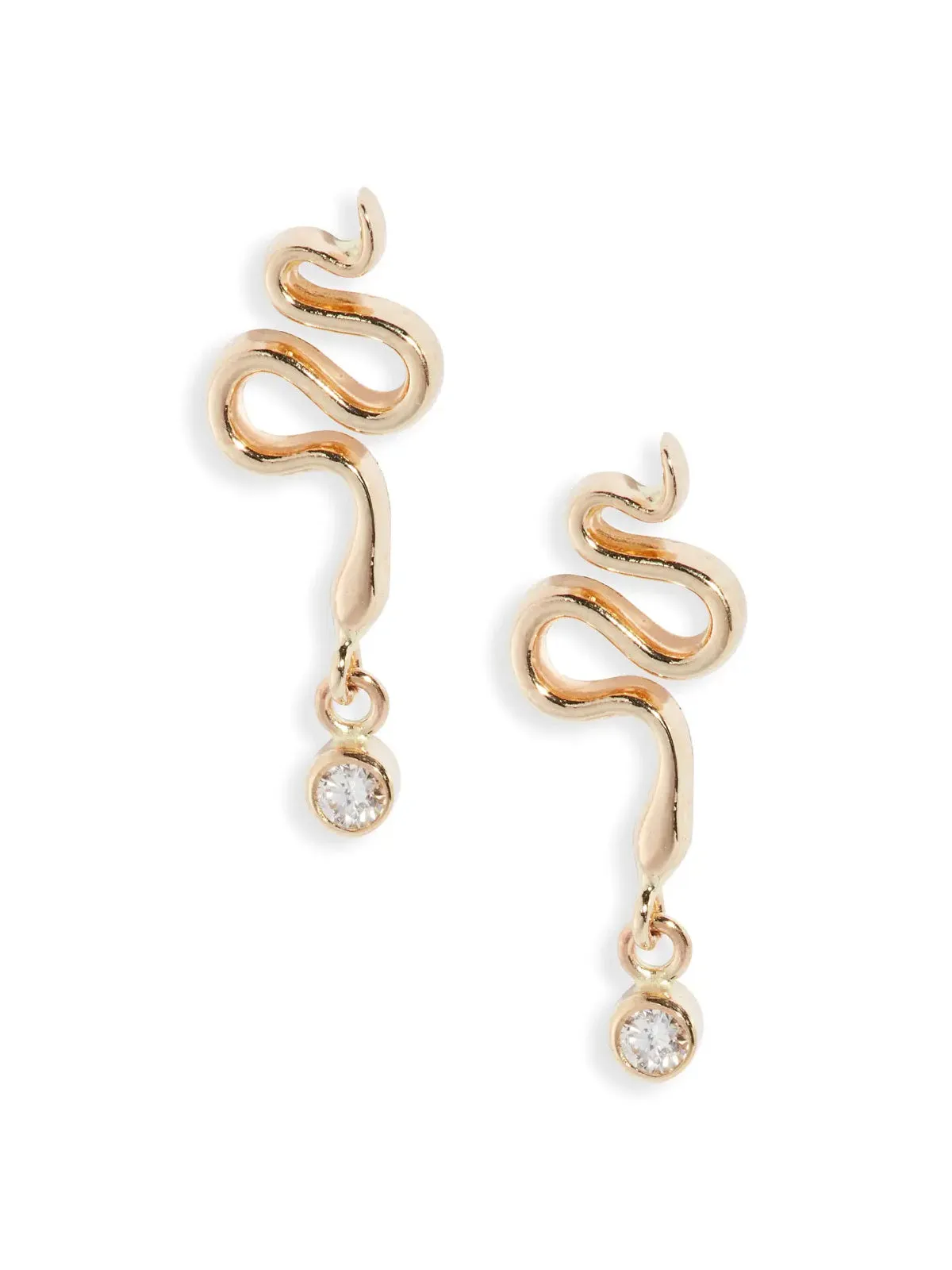 Serpent Gem Drop Earrings sold by POPPY FINCH product image thumbnail 4