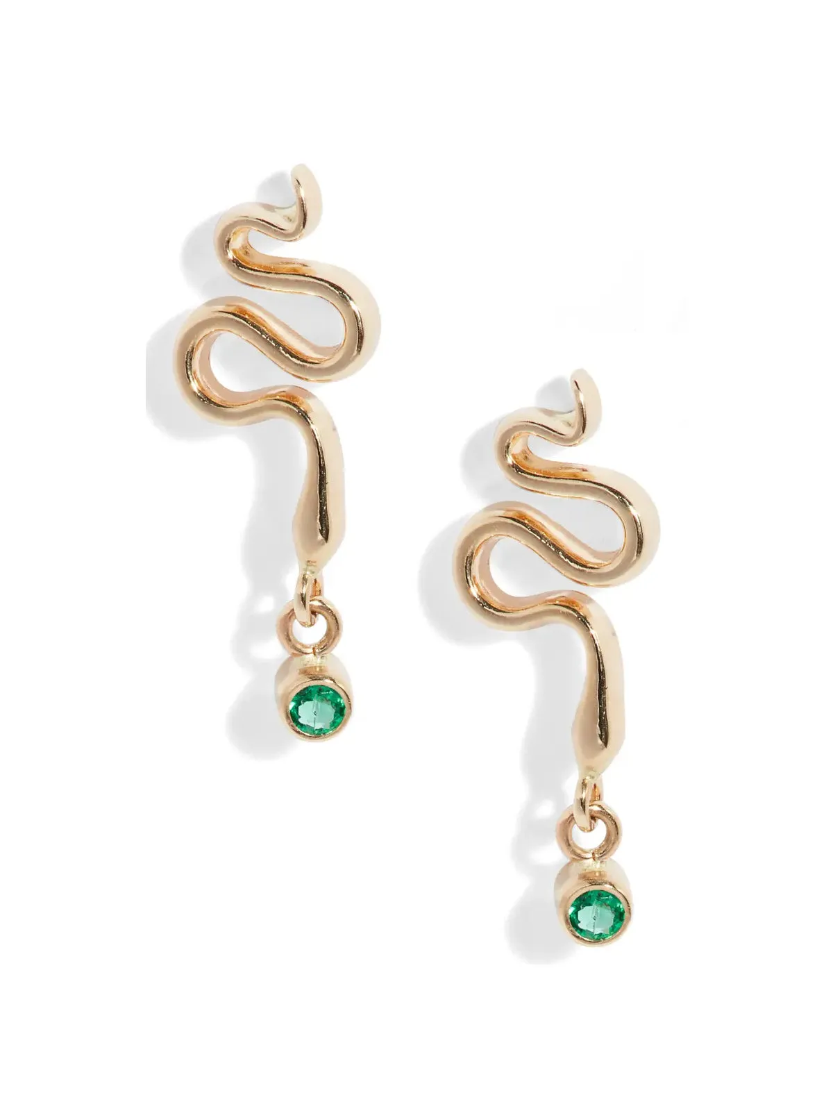 Serpent Gem Drop Earrings sold by POPPY FINCH product image thumbnail 3