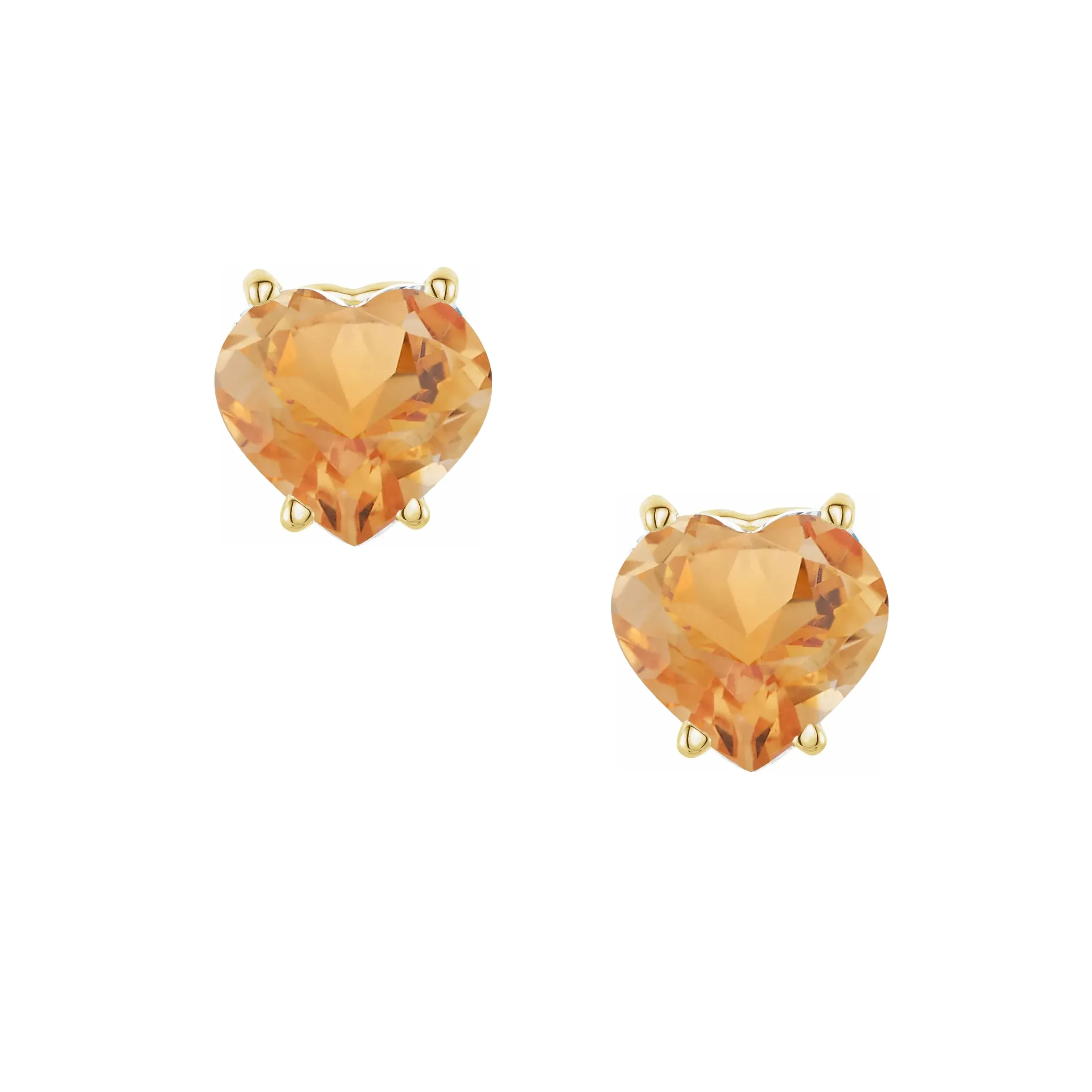 Sweetheart Gem Stud Earrings sold by POPPY FINCH product image thumbnail 3