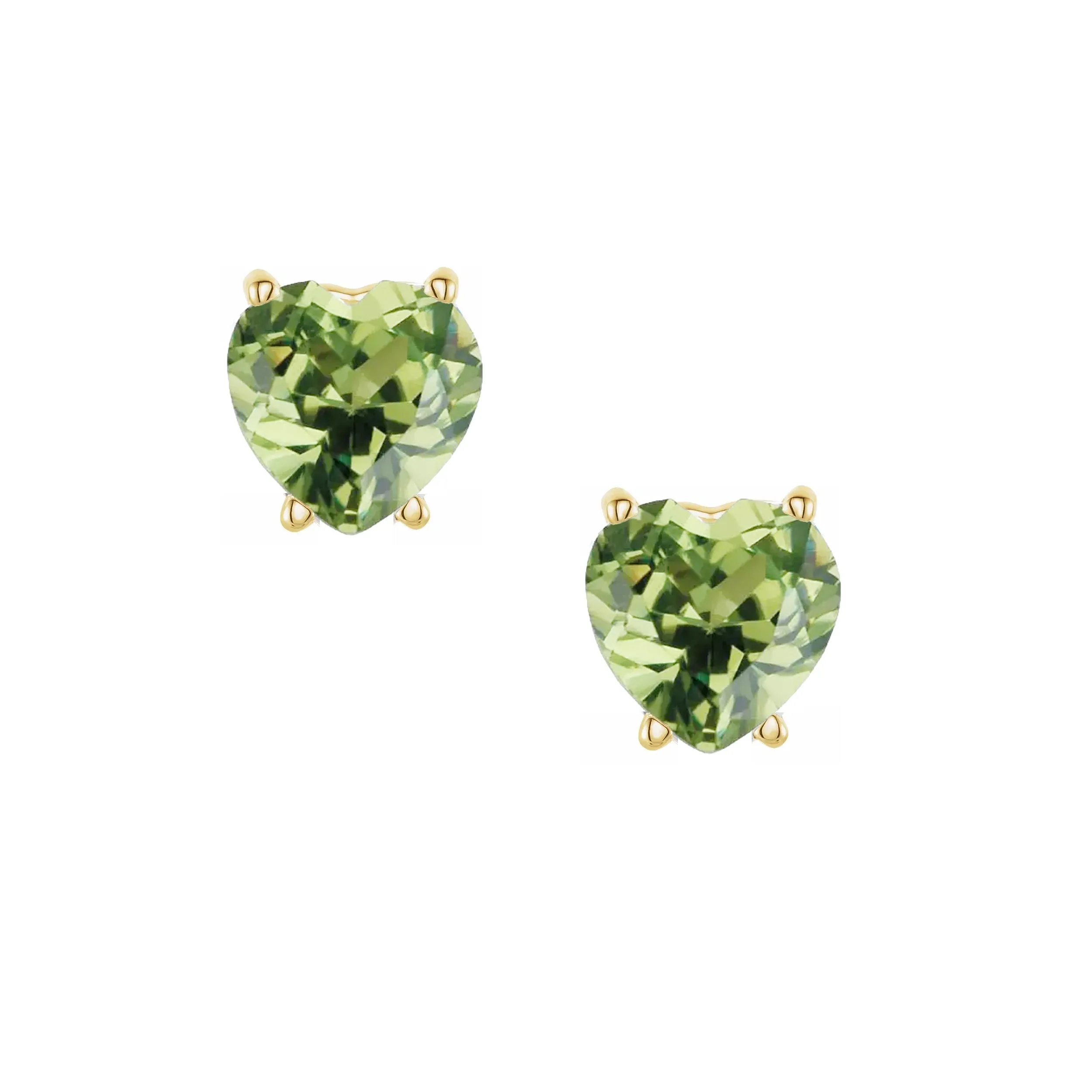 Sweetheart Gem Stud Earrings sold by POPPY FINCH product image thumbnail 4