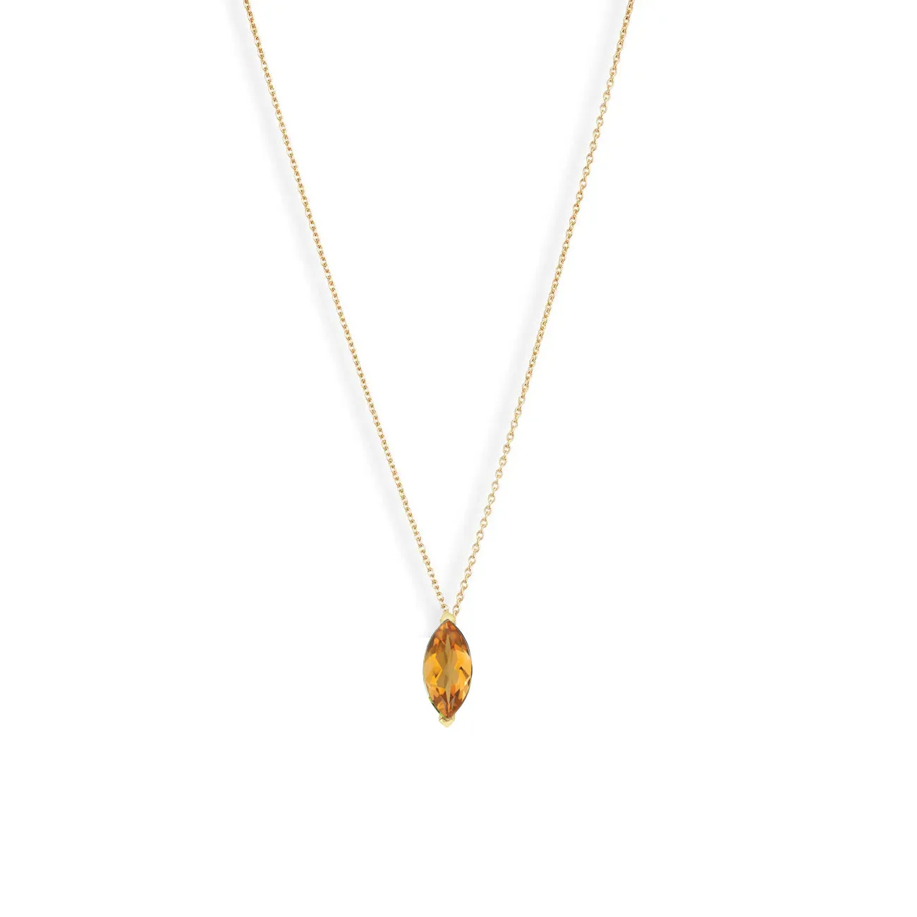 Marquise Gem Pendant Necklace sold by POPPY FINCH product image thumbnail 3