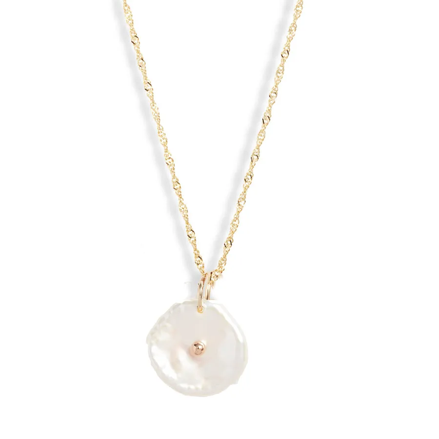 Petal Pearl Pendant Necklace sold by POPPY FINCH
