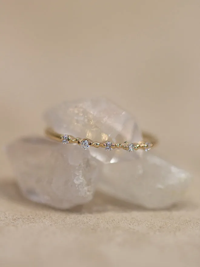 Spaced Diamond Ring sold by POPPY FINCH product image thumbnail 3